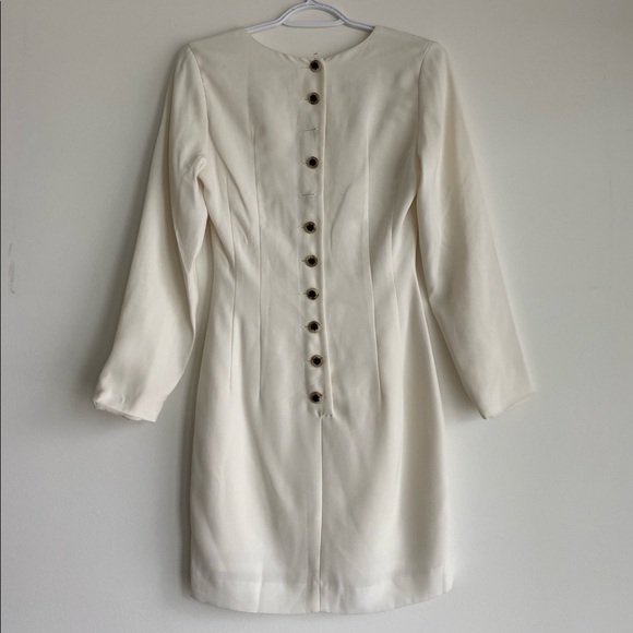 JACQUELINE CONOIR White Button Down Dress - Picture 2 of 5
